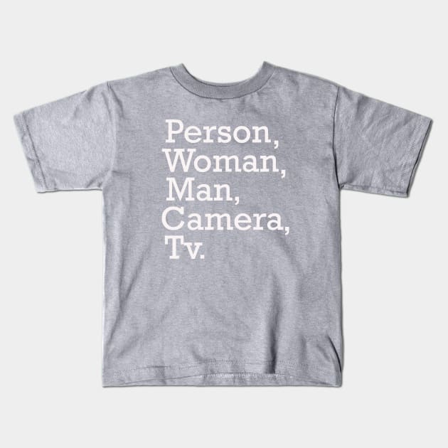 person woman man camera tv shirt, camera man gift shirt T-Shirt Kids T-Shirt by MariaB